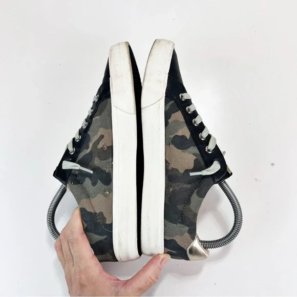 Vintage Havana Dina Sneaker Army Multi Sz 8 Green Camo - Picture 7 of 10